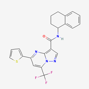 N-(1,2,3,4-tetrahydro-1-naphthalenyl)-5-(2-thienyl)-7-(trifluoromethyl)pyrazolo[1,5-a]pyrimidine-3-carboxamide