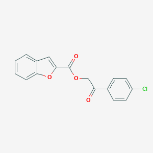 2-(4-Chlorophenyl)-2-oxoethyl 1-benzofuran-2-carboxylate