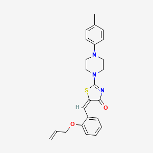 (5E)-2-[4-(4-methylphenyl)piperazin-1-yl]-5-[2-(prop-2-en-1-yloxy)benzylidene]-1,3-thiazol-4(5H)-one