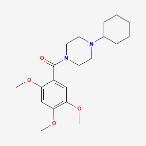 (4-CYCLOHEXYLPIPERAZINO)(2,4,5-TRIMETHOXYPHENYL)METHANONE