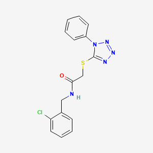 N-(2-chlorobenzyl)-2-[(1-phenyl-1H-tetrazol-5-yl)sulfanyl]acetamide