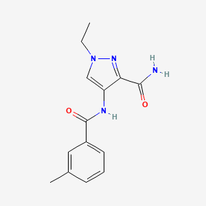 1-ethyl-4-[(3-methylbenzoyl)amino]-1H-pyrazole-3-carboxamide