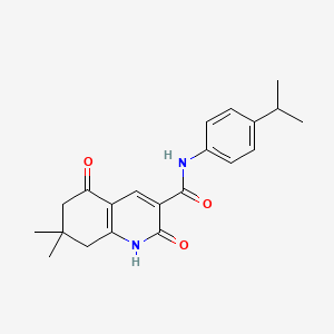 N-(4-isopropylphenyl)-7,7-dimethyl-2,5-dioxo-1,2,5,6,7,8-hexahydro-3-quinolinecarboxamide