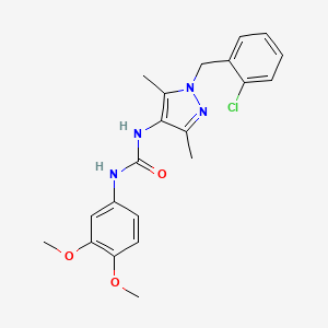 N-[1-(2-chlorobenzyl)-3,5-dimethyl-1H-pyrazol-4-yl]-N'-(3,4-dimethoxyphenyl)urea