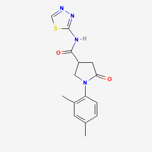 1-(2,4-dimethylphenyl)-5-oxo-N-(1,3,4-thiadiazol-2-yl)pyrrolidine-3-carboxamide