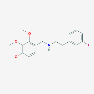 [2-(3-Fluorophenyl)ethyl][(2,3,4-trimethoxyphenyl)methyl]amine