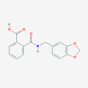 2-{[(1,3-Benzodioxol-5-ylmethyl)amino]carbonyl}benzoic acid