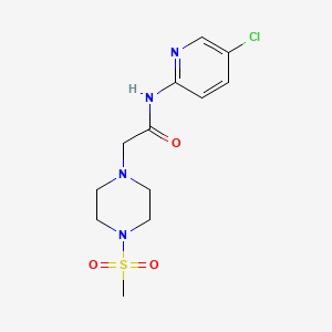 N-(5-chloropyridin-2-yl)-2-(4-methanesulfonylpiperazin-1-yl)acetamide