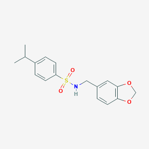 N-(1,3-benzodioxol-5-ylmethyl)-4-isopropylbenzenesulfonamide