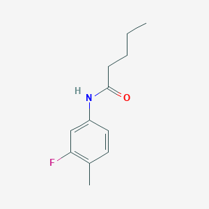 N-(3-fluoro-4-methylphenyl)pentanamide