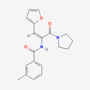 N-[2-(2-furyl)-1-(1-pyrrolidinylcarbonyl)vinyl]-3-methylbenzamide