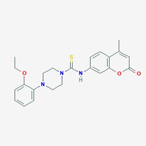 4-(2-ethoxyphenyl)-N-(4-methyl-2-oxo-2H-chromen-7-yl)-1-piperazinecarbothioamide