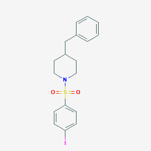 molecular formula C18H20INO2S B486254 4-Benzyl-1-(4-iodophenyl)sulfonylpiperidine CAS No. 433946-09-9