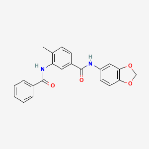 3-BENZAMIDO-N-(2H-1,3-BENZODIOXOL-5-YL)-4-METHYLBENZAMIDE