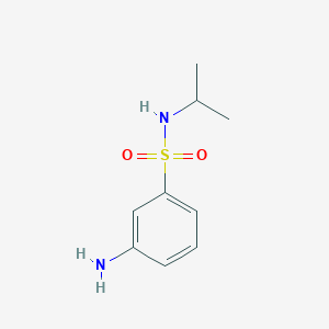 molecular formula C9H14N2O2S B048626 3-Amino-N-isopropylbenzenesulfonamide CAS No. 118837-66-4