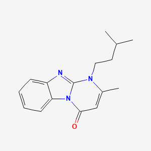 2-methyl-1-(3-methylbutyl)pyrimido[1,2-a]benzimidazol-4(1H)-one