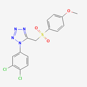 1-(3,4-dichlorophenyl)-5-{[(4-methoxyphenyl)sulfonyl]methyl}-1H-tetrazole