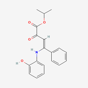 propan-2-yl (3Z)-4-[(2-hydroxyphenyl)amino]-2-oxo-4-phenylbut-3-enoate