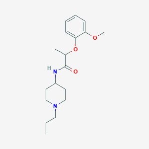 2-(2-methoxyphenoxy)-N-(1-propylpiperidin-4-yl)propanamide