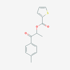 1-(4-Methylphenyl)-1-oxopropan-2-yl thiophene-2-carboxylate