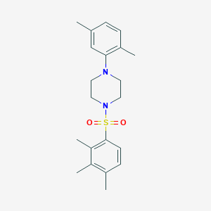 1-(2,5-Dimethylphenyl)-4-(2,3,4-trimethylbenzenesulfonyl)piperazine