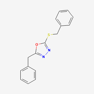 2-Benzyl-5-(benzylsulfanyl)-1,3,4-oxadiazole