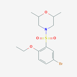 4-[(5-Bromo-2-ethoxyphenyl)sulfonyl]-2,6-dimethylmorpholine