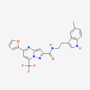 5-(2-furyl)-N-[2-(5-methyl-1H-indol-3-yl)ethyl]-7-(trifluoromethyl)pyrazolo[1,5-a]pyrimidine-2-carboxamide