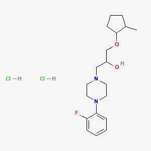 1-[4-(2-fluorophenyl)-1-piperazinyl]-3-[(2-methylcyclopentyl)oxy]-2-propanol dihydrochloride