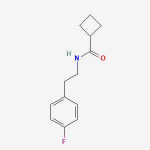 N-[2-(4-fluorophenyl)ethyl]cyclobutanecarboxamide