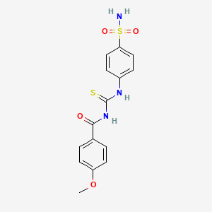 4-({[(4-METHOXYBENZOYL)AMINO]CARBOTHIOYL}AMINO)-1-BENZENESULFONAMIDE