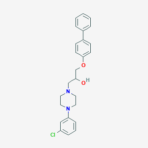 1-[4-(3-Chlorophenyl)piperazinyl]-3-(4-phenylphenoxy)propan-2-ol