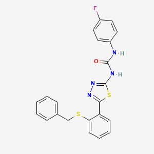 1-{5-[2-(Benzylsulfanyl)phenyl]-1,3,4-thiadiazol-2-yl}-3-(4-fluorophenyl)urea