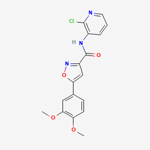 N-(2-chloro-3-pyridinyl)-5-(3,4-dimethoxyphenyl)-3-isoxazolecarboxamide