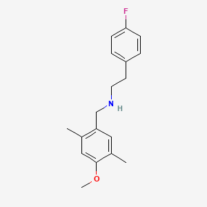 2-(4-fluorophenyl)-N-(4-methoxy-2,5-dimethylbenzyl)ethanamine