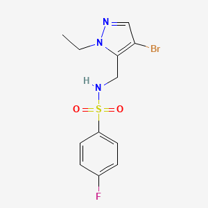 N~1~-[(4-BROMO-1-ETHYL-1H-PYRAZOL-5-YL)METHYL]-4-FLUORO-1-BENZENESULFONAMIDE