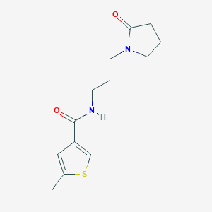 5-methyl-N-[3-(2-oxopyrrolidin-1-yl)propyl]thiophene-3-carboxamide