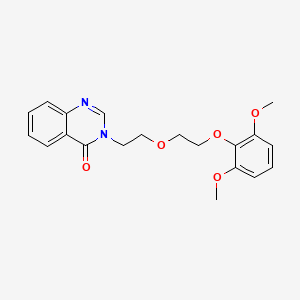 3-{2-[2-(2,6-dimethoxyphenoxy)ethoxy]ethyl}-4(3H)-quinazolinone