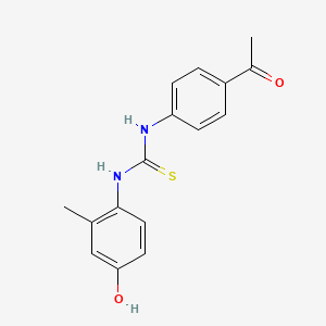 N-(4-acetylphenyl)-N'-(4-hydroxy-2-methylphenyl)thiourea