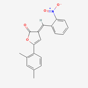 (3E)-5-(2,4-dimethylphenyl)-3-[(2-nitrophenyl)methylidene]furan-2-one