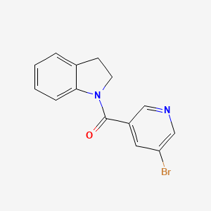 (5-Bromopyridin-3-yl)-(2,3-dihydroindol-1-yl)methanone