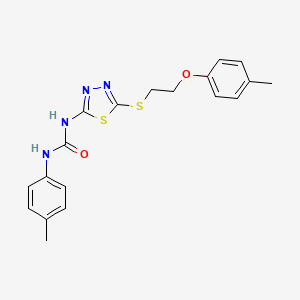 1-[5-[2-(4-Methylphenoxy)ethylsulfanyl]-1,3,4-thiadiazol-2-yl]-3-(4-methylphenyl)urea