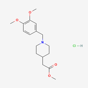 methyl [1-(3,4-dimethoxybenzyl)-4-piperidinyl]acetate hydrochloride