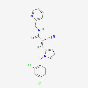 2-cyano-3-[1-(2,4-dichlorobenzyl)-1H-pyrrol-2-yl]-N-(2-pyridinylmethyl)acrylamide