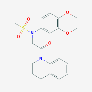 N-(2,3-dihydro-1,4-benzodioxin-6-yl)-N-[2-(3,4-dihydro-1(2H)-quinolinyl)-2-oxoethyl]methanesulfonamide