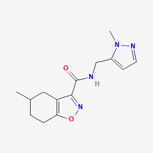 5-methyl-N-[(1-methyl-1H-pyrazol-5-yl)methyl]-4,5,6,7-tetrahydro-1,2-benzisoxazole-3-carboxamide