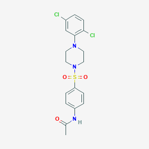 N-(4-{[4-(2,5-dichlorophenyl)piperazin-1-yl]sulfonyl}phenyl)acetamide