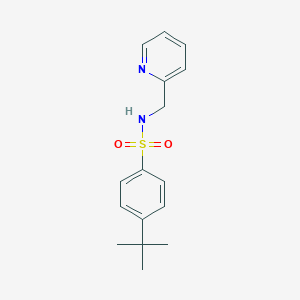 molecular formula C16H20N2O2S B486307 4-tert-Butyl-N-pyridin-2-ylmethyl-benzenesulfonamide CAS No. 667891-82-9