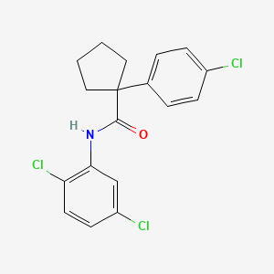 1-(4-chlorophenyl)-N-(2,5-dichlorophenyl)cyclopentanecarboxamide