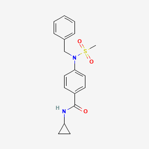 4-[benzyl(methylsulfonyl)amino]-N-cyclopropylbenzamide